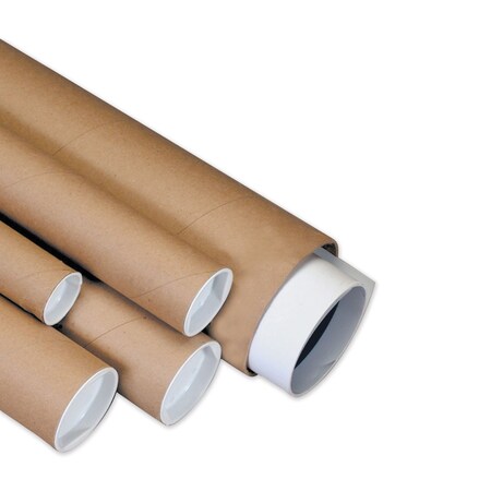 Staples Heavy-Duty Kraft Mailing Tubes, 3" x 30", Brown, 24PK HD3030K